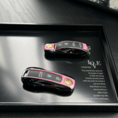 适用于保时捷钥匙壳卡宴718macan帕拉梅拉taycan 911钥匙套扣改装