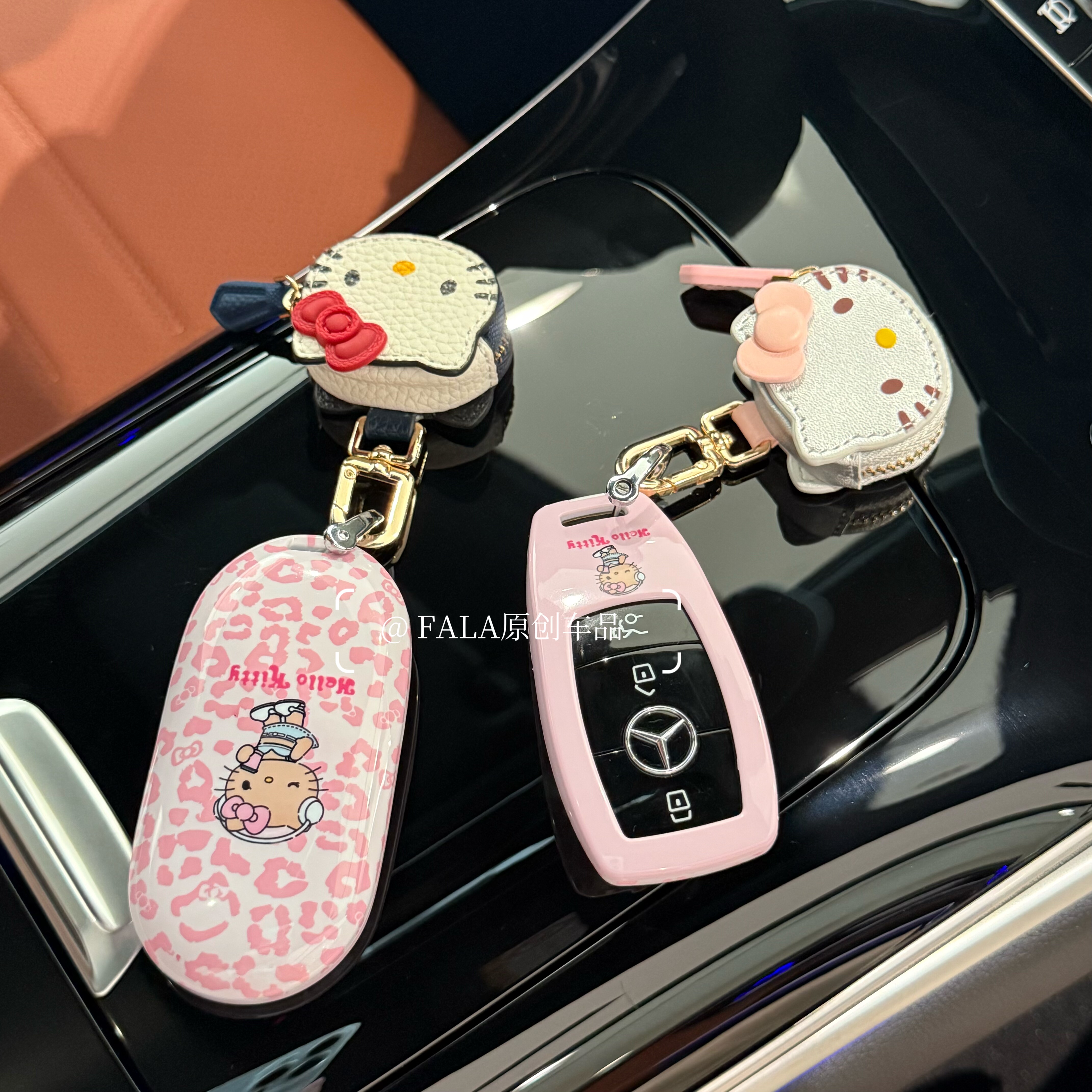KT猫适用奔驰e300l钥匙套c260l车glb/glc260级gle350扣S级壳女大G