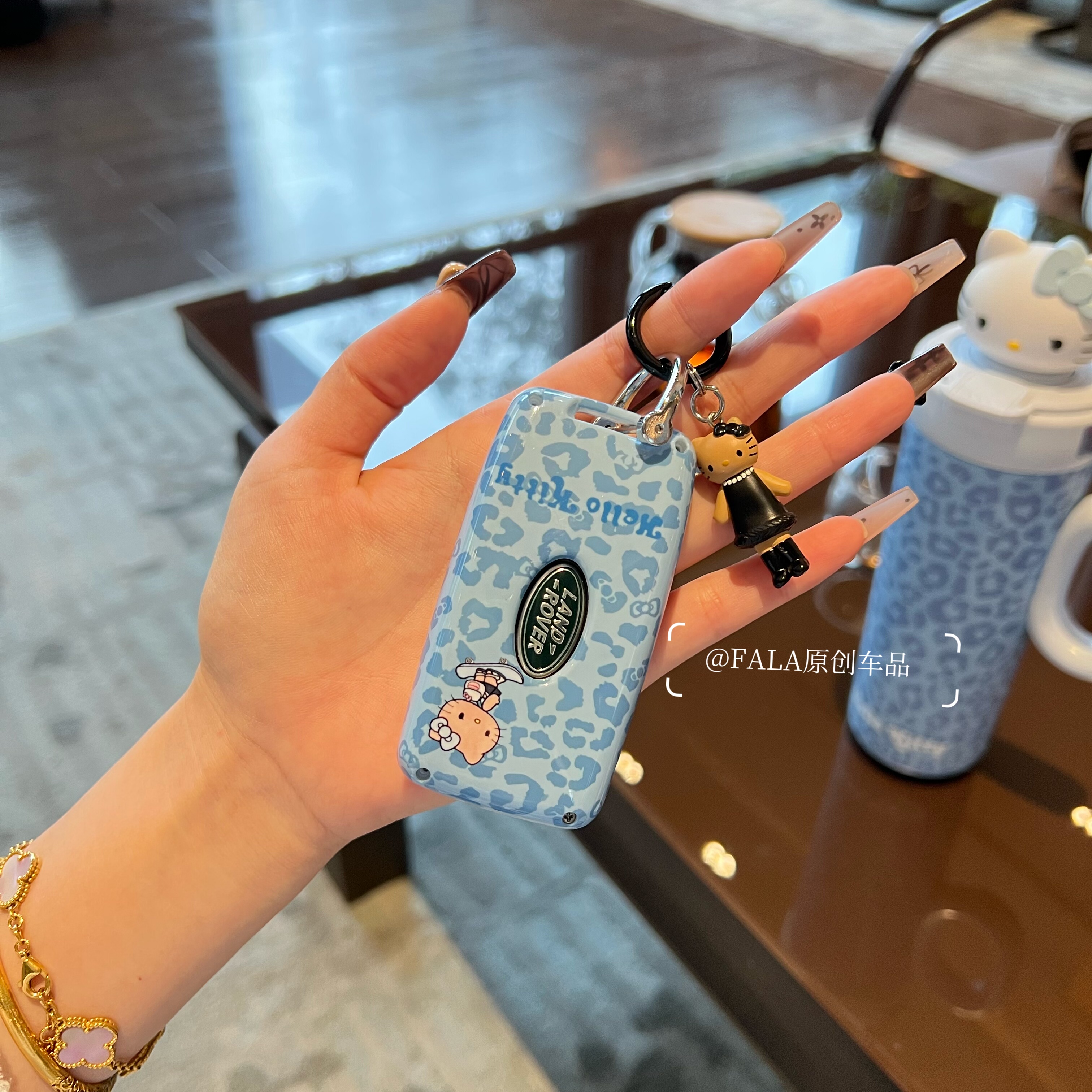 Kitty适用路虎揽胜车钥匙套卫士110发现运动版星脉壳极光L包扣女