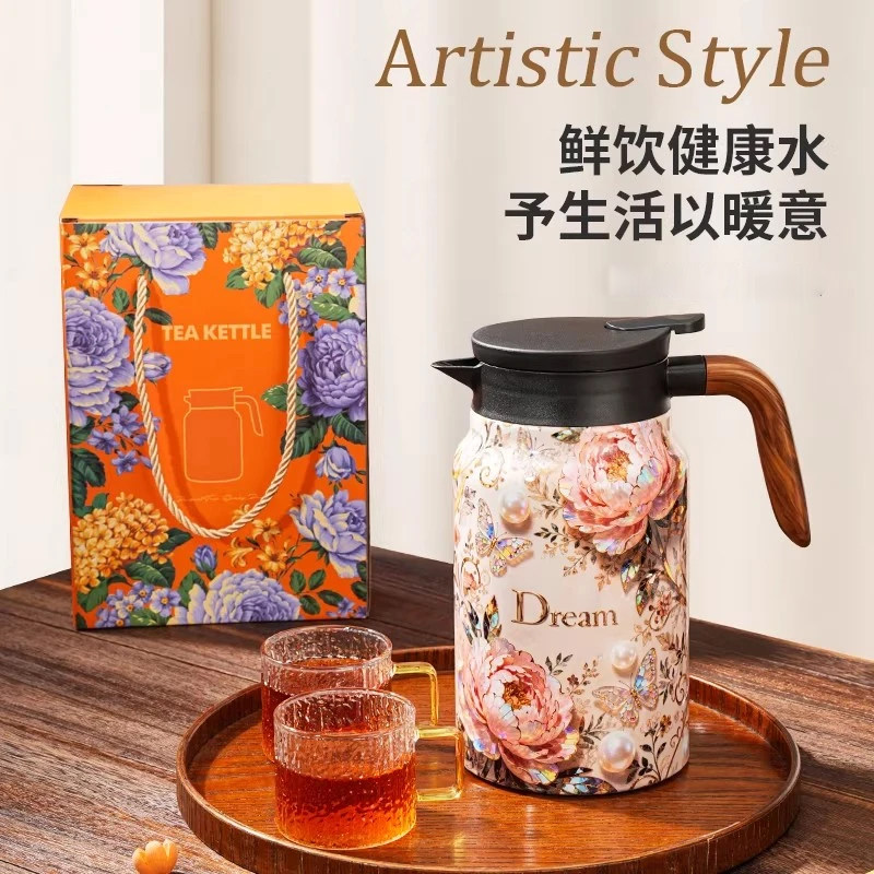 不锈钢茶水分离焖泡保温壶图片