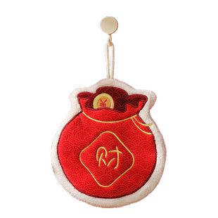 2026新春新居装饰布置装饰摆件厨房福字挂件春节喜庆毛巾室内挂饰