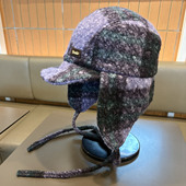 日系复古做旧拼色保暖雷锋帽男女百搭骑车护耳防寒帽防风鸭舌帽潮