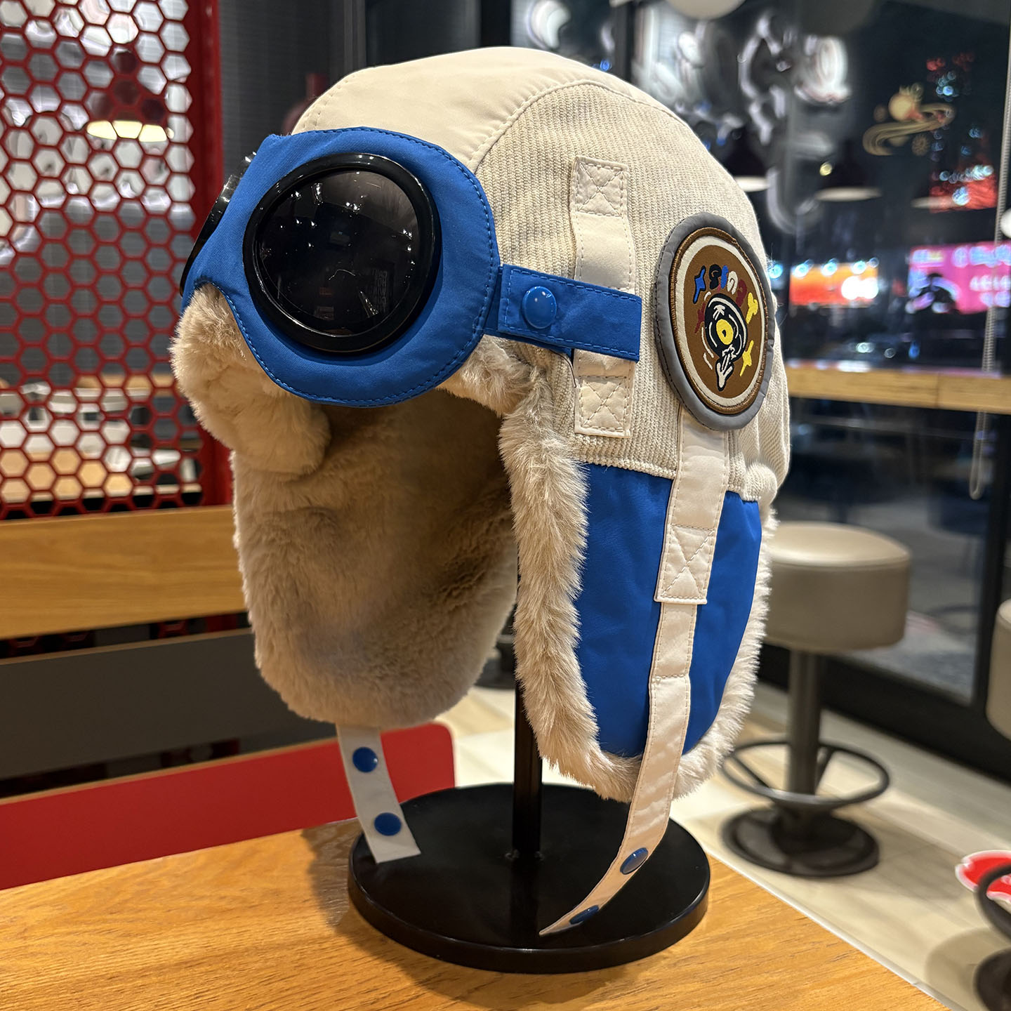 男女冬季加绒保暖护目镜雷锋帽潮