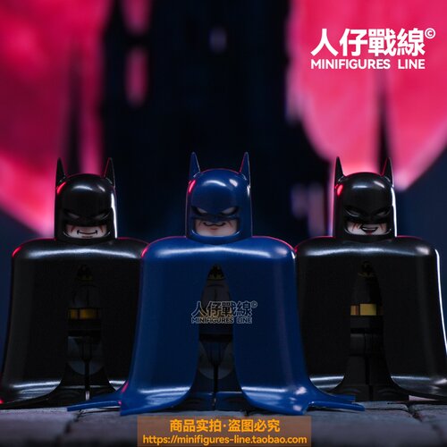 DC经典TAS动画蝙蝠侠Batman黑暗骑士超级英雄第三方拼装积木人仔