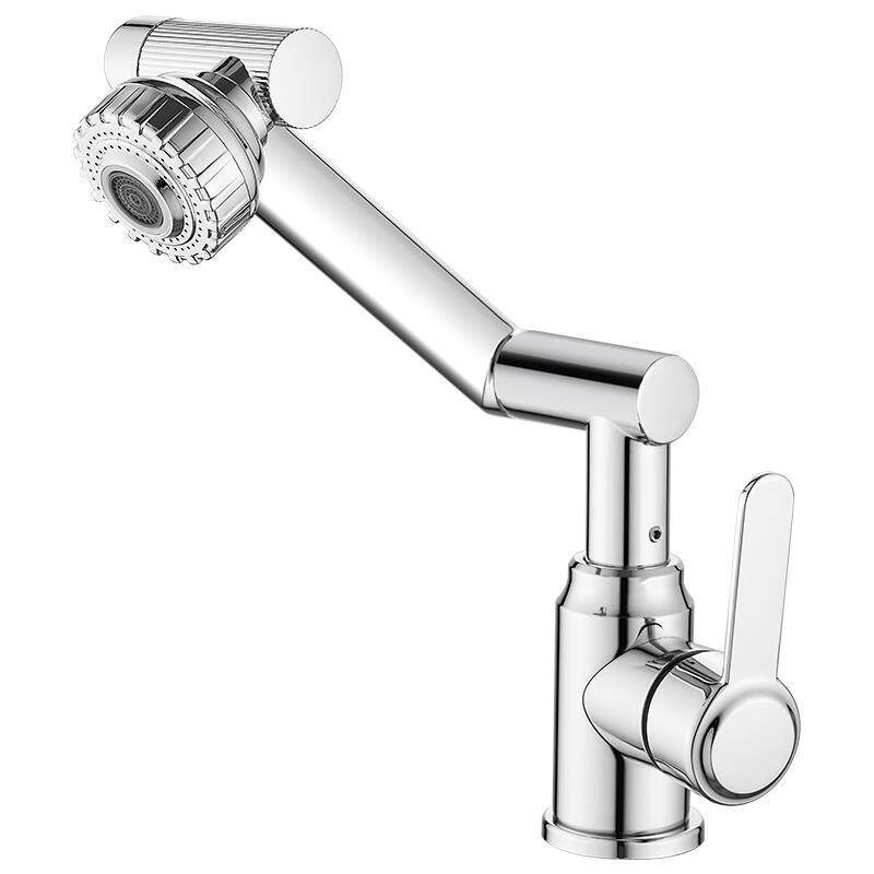 洗手盆水龙头冷热水家用浴室卫生间洗漱台面盘池机械臂万向洗脸盘