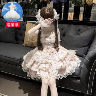银月原创芭蕾礼遇lolita洋装芭蕾风Doll感吊带日常连衣裙洛丽塔服