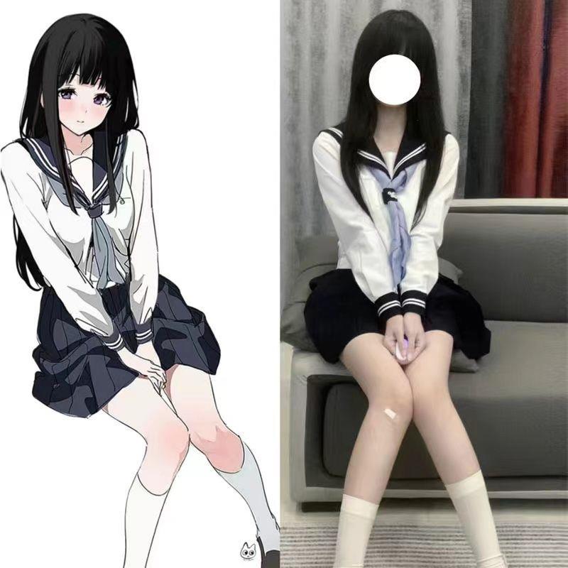 冰菓千反田爱瑠cos服jk