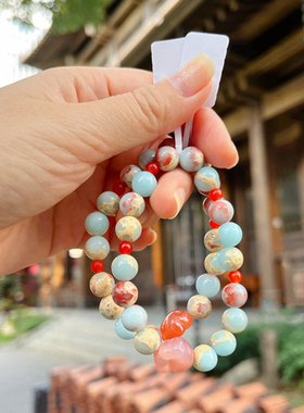 寿山石猫爪手串女款多宝文玩小众手链招财平安好运转运珠盘玩串珠