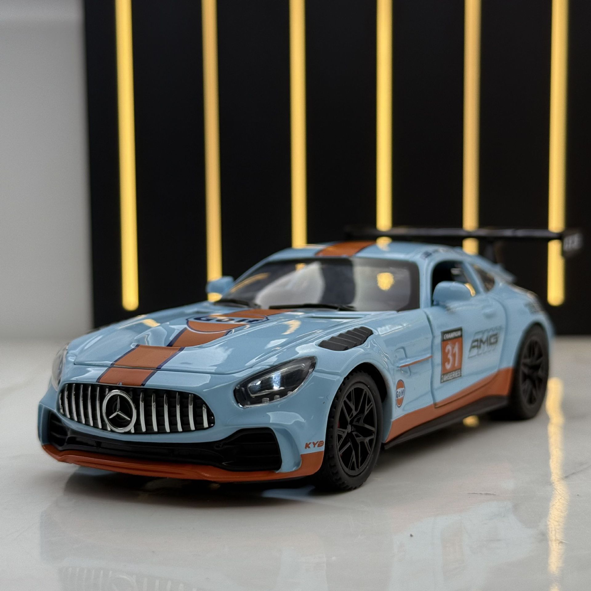 奔驰AMG-GT3合金汽车模型玩具车