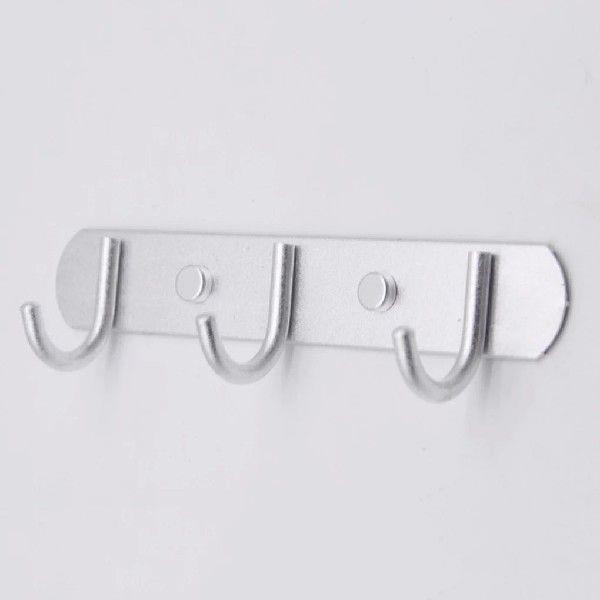 Space Aluminum Hooks Bar 3/4/5/6/7 Hooks Hat Clothes Robe