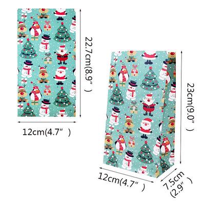 10pcs 23cm Paper Package Bag Christmas Gift Wrapping Bags