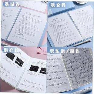clear book 40 pockets a4 document folder binder file文件夹