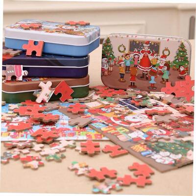Christmas DIY small gift Puzzle Puzzle Kindergarten prizes