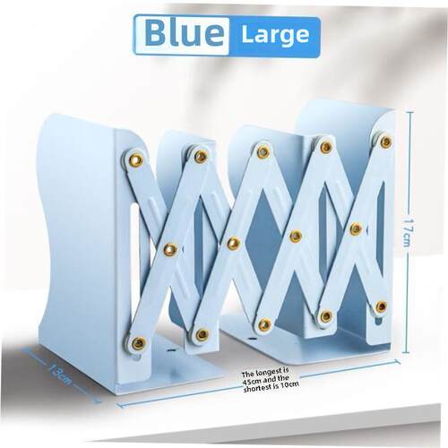 Retractable bookstand with pen holder desktop book organizer
