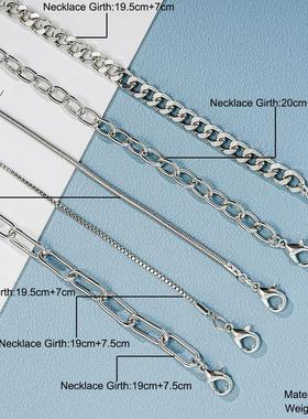 Metal chain bracelets 5 set银色多层金属炼条手錬5件套bracelet