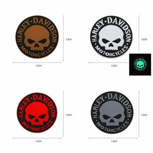 3D PVC Skull Rubber Patches No Knife No Life Tactical Milita