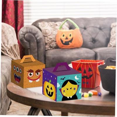 Halloween party candy box Pumpkin candy cookie box万圣节礼盒