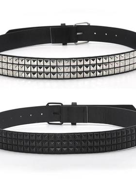 Pyramid Fashion Rivet Belt Men&Womens Studded Belt Punk Roc
