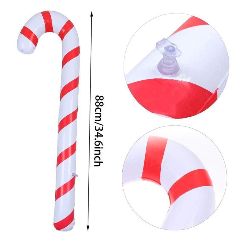 90cm Inflatable Christmas Candy Cane Stick Balloons Outdoor