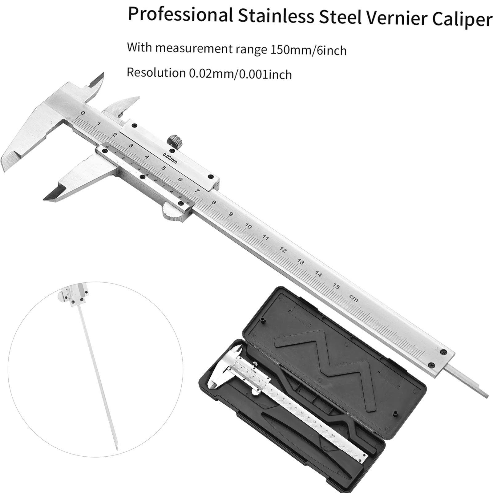 Professional Stainless Steel Vernier Caliper Gauge 0-150mm S