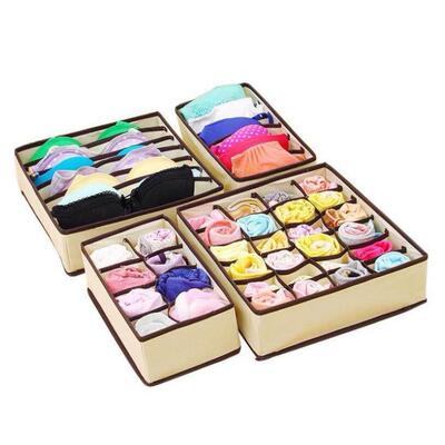 1PCS Storage Boxes Underwear Divider Drawer Lidded Closet Or