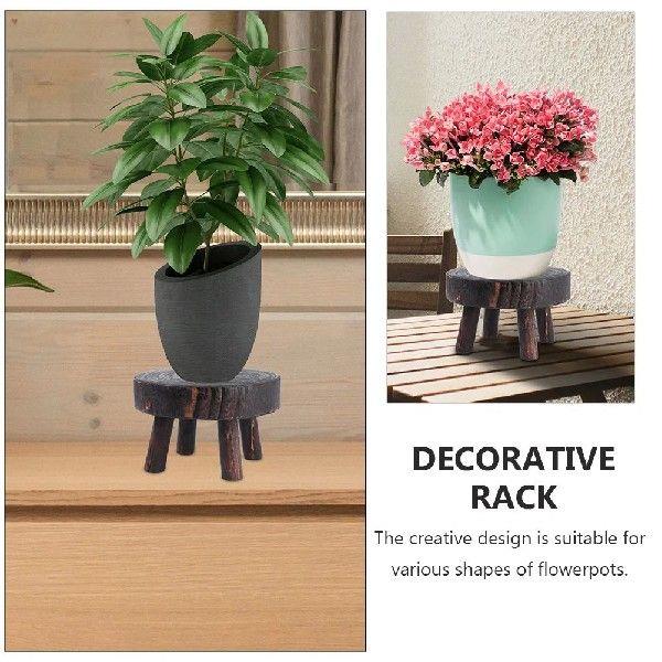 Flower Pots Stand Flowerpot Home Decor Wooden Rack Ladder