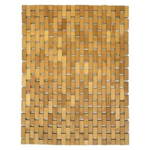 Modern Bamboo Bathroom Mat Solid Bamboo Bathtub Mat