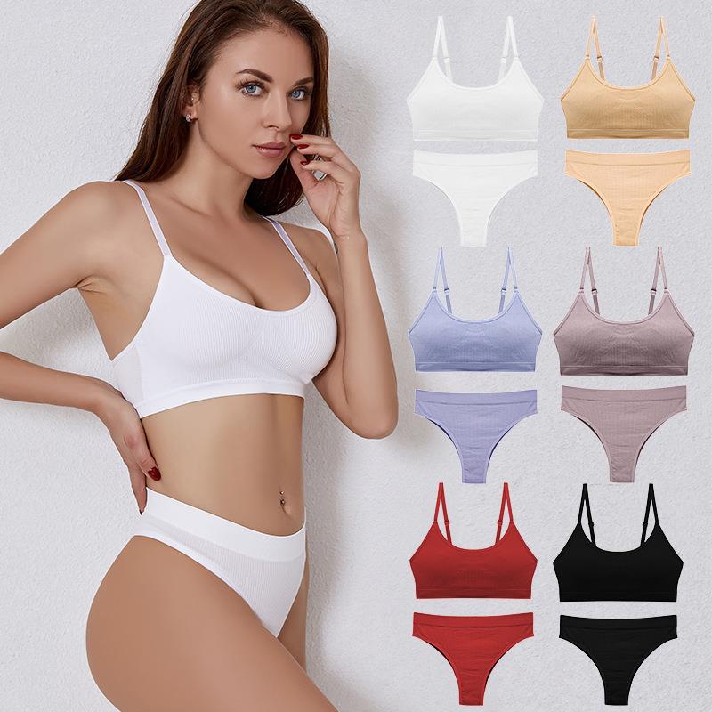 bra women's back camisole underwear set 文胸女吊带背心内衣