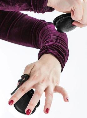 Wooden Spanish Castanets Black Percussion Instrument Make