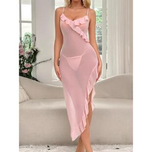 suspender Sexy nightgown pajamas mesh lingerie sexy