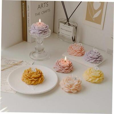 Peony Flower Scented Candles Home Decoration Wedding1
