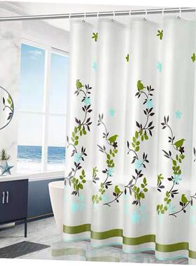The bathroom shower curtain checkered PEVA Environmental