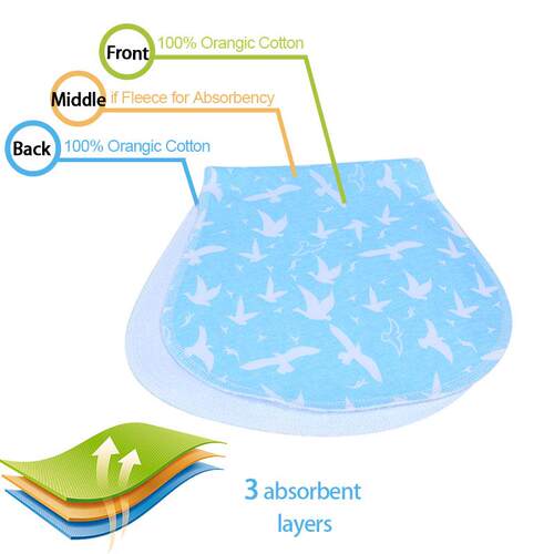 BaBy Burp BIBs Infant Cloths Cotton gIrls feedIng BIB Cloth