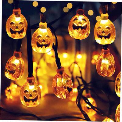 1.5m 10Led Halloween Pumpkin Ghost Skeletons Bat Spider Led