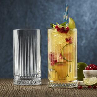 Vertical Stripe Glass Cup - Whiskey Tumbler Drinking Glasses