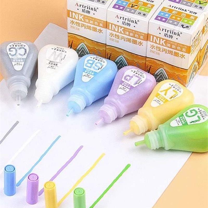 丙烯麦克笔的补充液墨水36色48掌握touchcolor颜料24得力晨光填12