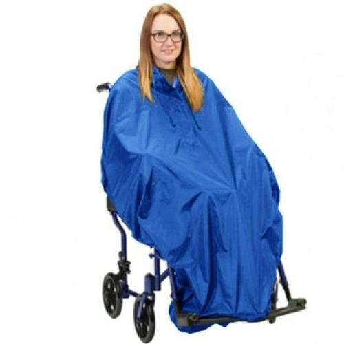 Reflective Elderly Wheelchair Poncho Reusable Household