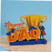 dad best fathers day cards父亲节立体贺卡 greeting gift card