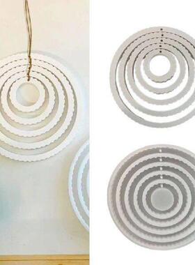 Striped Round Wall Hanging Molds Silicone Molds Handmade