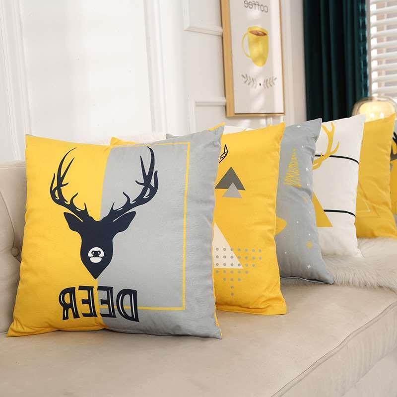 Nordic Style Pillow Case Living Room Sofa Cushion Backrest O