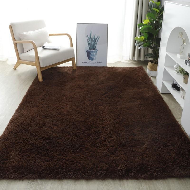 Fluffy Area Rugs for Bedroom Shaggy Floor Mat Carpet 地毯垫