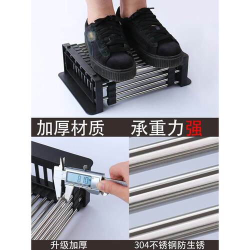 Kitchen Sink Drying Dish Rack Cup Holder Organizer Roll Stai