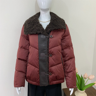 妈妈羽绒棉服女2025新款中老年冬装绵羊毛洋气外套贵夫人保暖棉袄