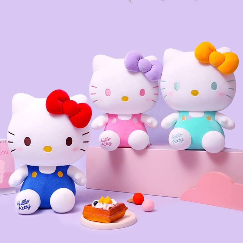 hellokitty公仔版凯蒂猫玩偶哈喽kt毛绒玩具可爱布娃娃女生礼物 玩具/童车/益智/积木/模型 毛绒/玩偶/公仔/布艺类玩具 原图主图