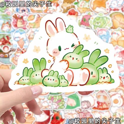 206张食物版动物贴纸ins风