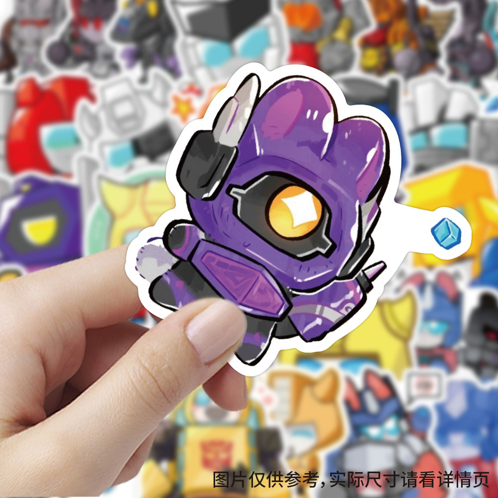 180贴Q版变形金刚贴纸卡通机器人周边手账diy手机行李箱装饰贴