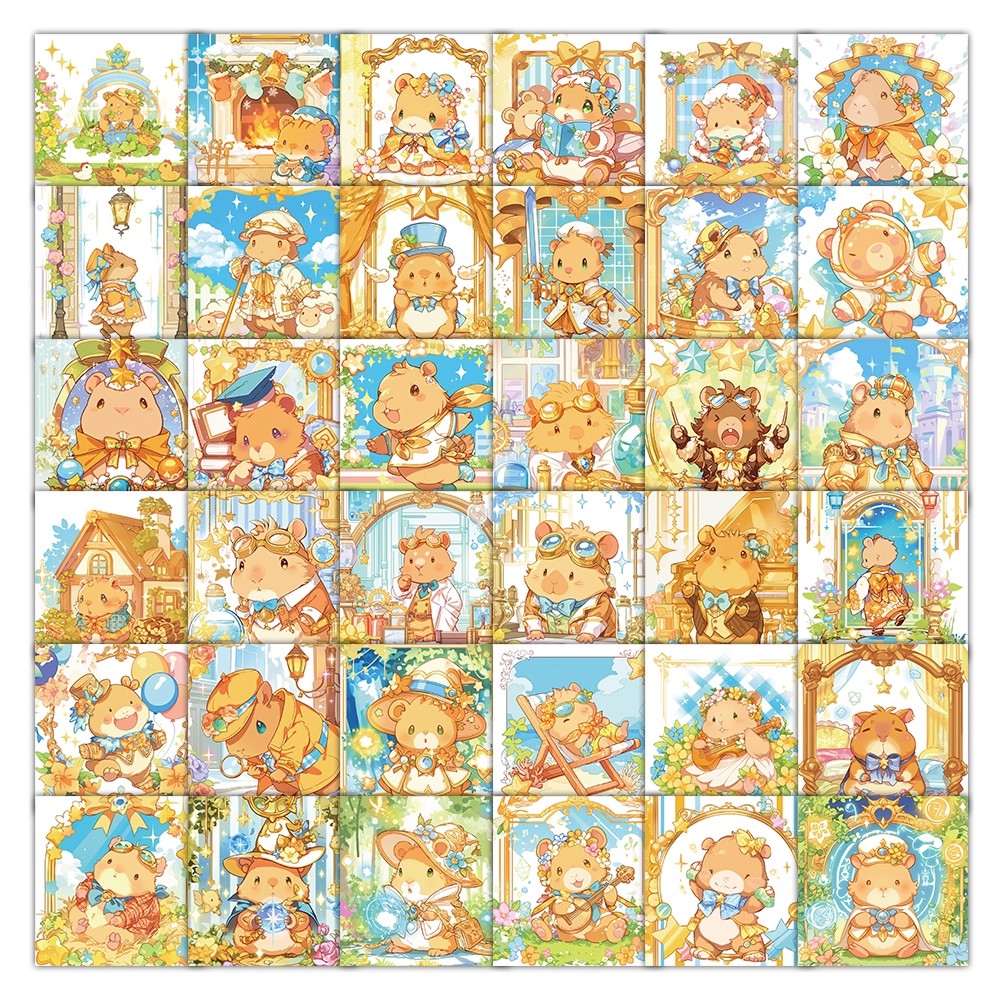 卡通可爱卡皮巴拉贴纸