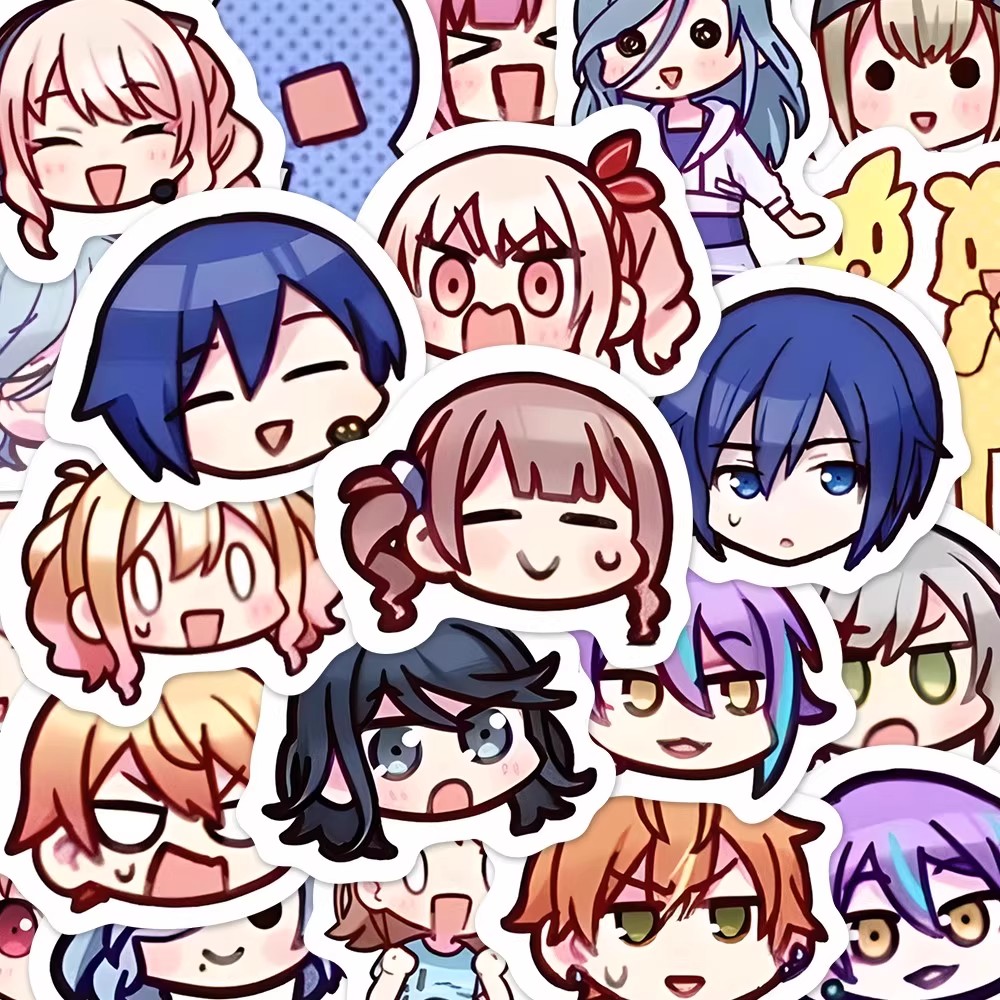 世界计划pjsk贴纸可爱卡通啤酒烧烤游戏周边diy装饰平板手机贴画