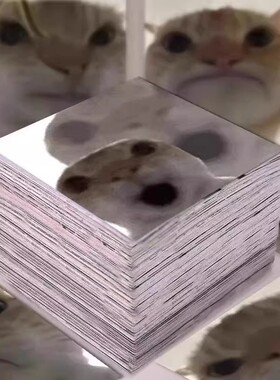 124张三角洲鼠鼠猫猫头表情包贴纸搞笑沙雕趣味手账手机壳diy贴画