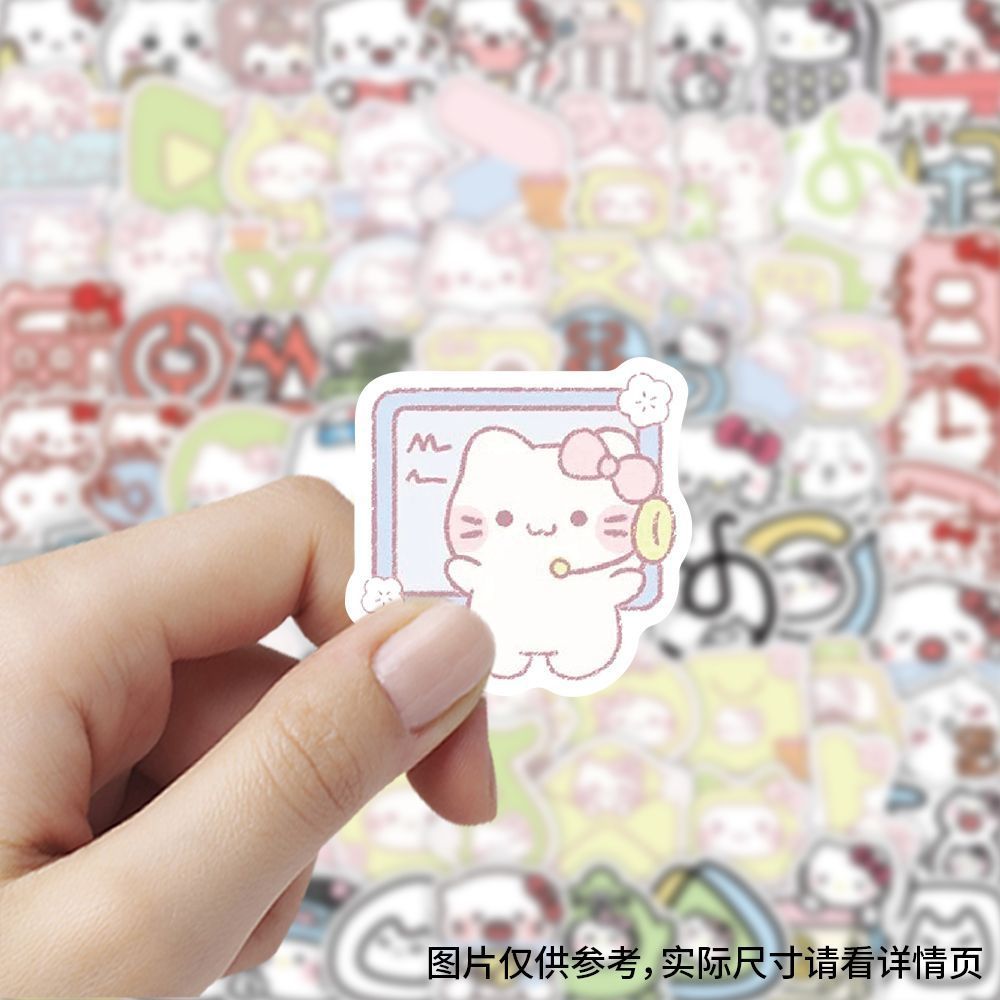 爆款手机图标贴纸可爱创意ins装饰手机水杯笔记本行李箱防水贴画